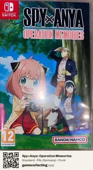 Spy×Anya: Operation Memories Nintendo Switch, Germany box front