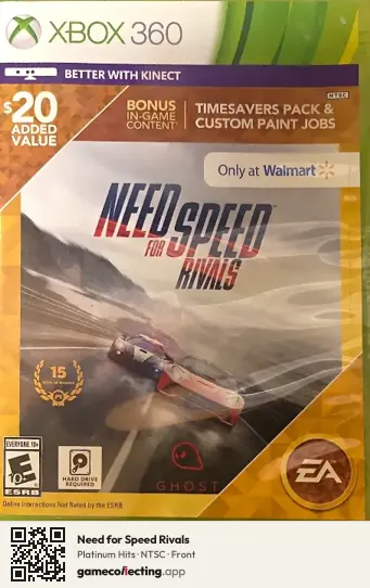 Need for Speed Rivals Xbox 360, NTSC box front