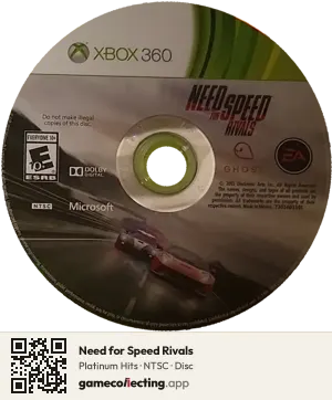 Need for Speed Rivals Xbox 360, NTSC disc