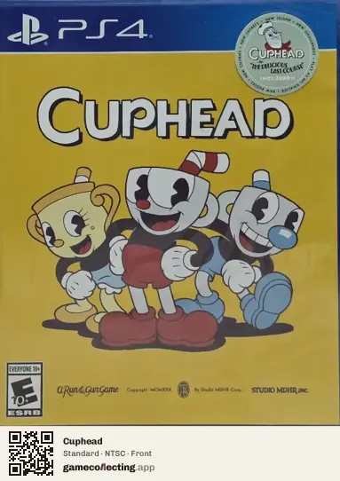 Cuphead PlayStation 4, NTSC box front