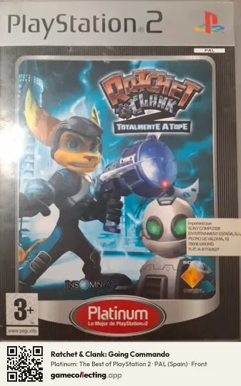 Ratchet & Clank: Going Commando PlayStation 2, Spain box front
