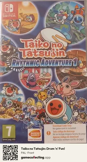 Taiko no Tatsujin: Drum 'n' Fun! Nintendo Switch, PAL box front