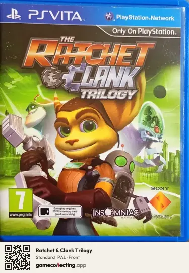 Ratchet & Clank Trilogy PlayStation Vita, PAL box front