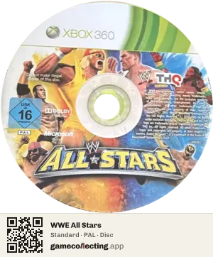 WWE All Stars Xbox 360, PAL disc