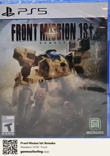 Front Mission 1st: Remake PlayStation 5, NTSC box front