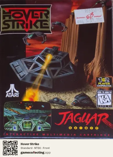 Hover Strike Atari Jaguar, NTSC box front
