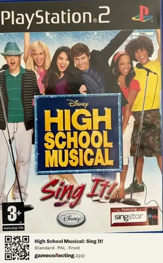 High School Musical: Sing It! PlayStation 2, PAL box front