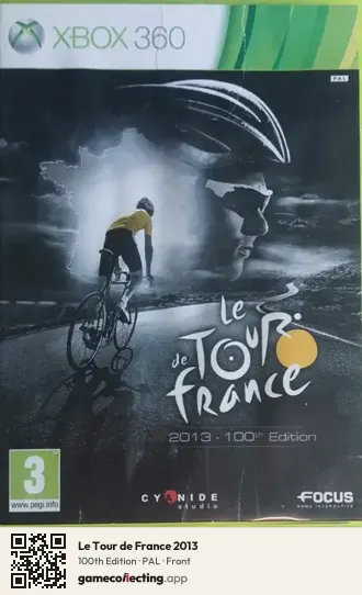 Le Tour de France 2013 Xbox 360, PAL box front