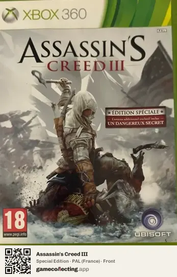 Assassin's Creed III Xbox 360, France box front