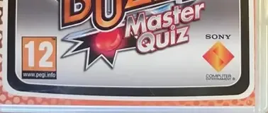 Buzz! Master Quiz, the PEGI square on its front