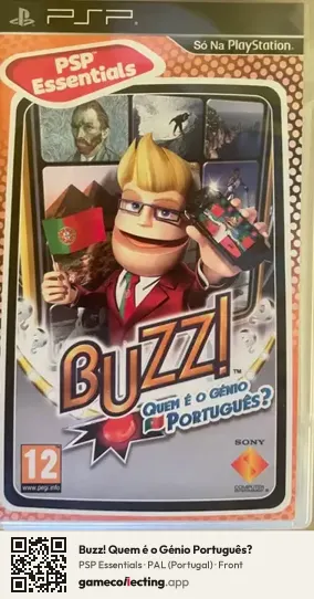 Buzz! Quem é o Génio Português? PlayStation Portable, Portugal box front