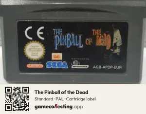 The Pinball of the Dead Game Boy Advance, PAL cartridge label