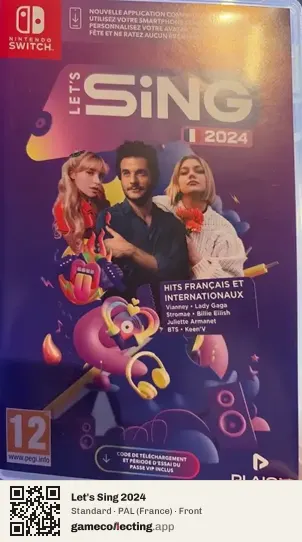 Let's Sing 2024 Nintendo Switch, France box front