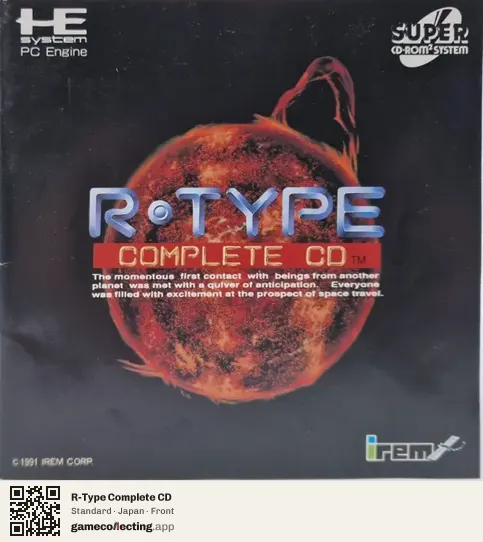 R-Type Complete CD TurboGrafx-CD, Japan box front