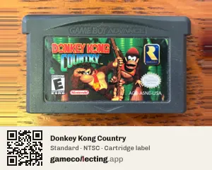 Donkey Kong Country Game Boy Advance, NTSC cartridge label
