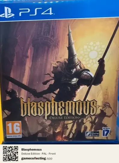 Blasphemous PlayStation 4, PAL box front