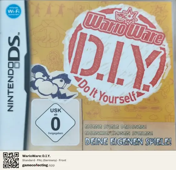WarioWare: D.I.Y. Nintendo DS, Germany box front