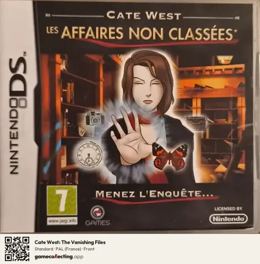 Cate West: The Vanishing Files Nintendo DS, France box front