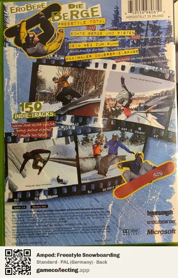 Amped: Freestyle Snowboarding Xbox, Germany box back