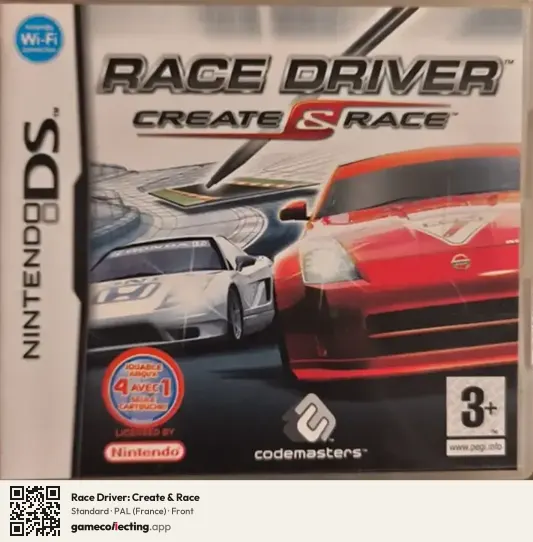 Race Driver: Create & Race Nintendo DS, France box front