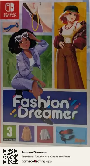 Fashion Dreamer Nintendo Switch, United Kingdom box front