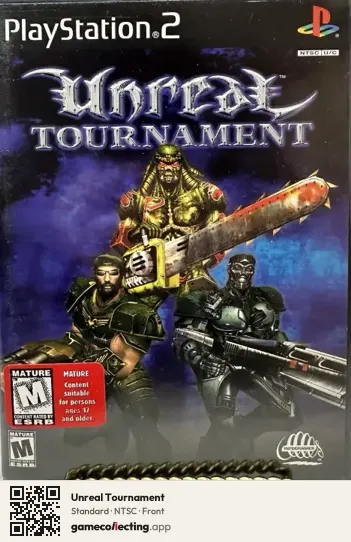 Unreal Tournament PlayStation 2, NTSC box front