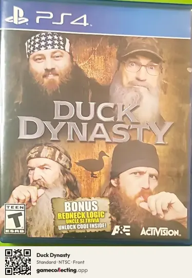 Duck Dynasty PlayStation 4, NTSC box front