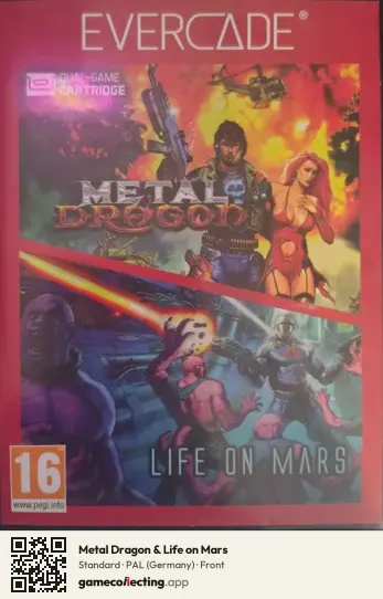 Metal Dragon & Life on Mars Evercade, Germany box front