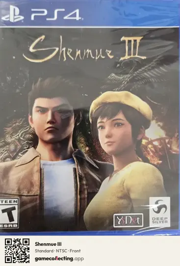 Shenmue III PlayStation 4, NTSC box front