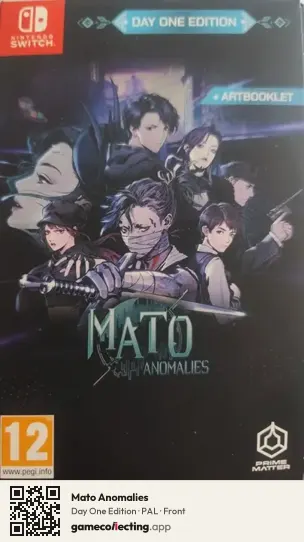 Mato Anomalies Nintendo Switch, PAL box front