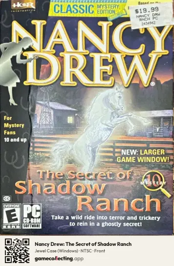 Nancy Drew: The Secret of Shadow Ranch Computer, NTSC box front
