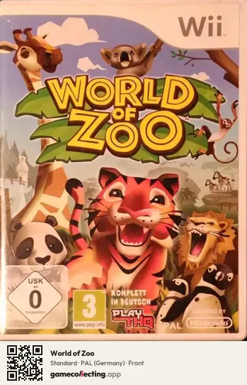 World of Zoo Nintendo Wii, Germany box front