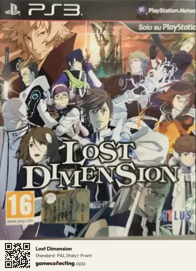 Lost Dimension PlayStation 3, Italy box front