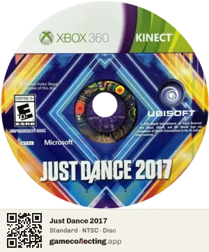 Just Dance 2017 Xbox 360, NTSC disc