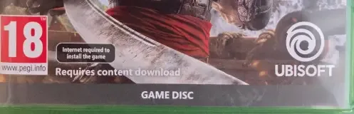 Assassin's Creed Black Flag Resynced, the USK square on its front