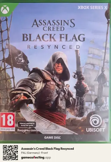 Assassin's Creed Black Flag Resynced Xbox Series X, Germany box front
