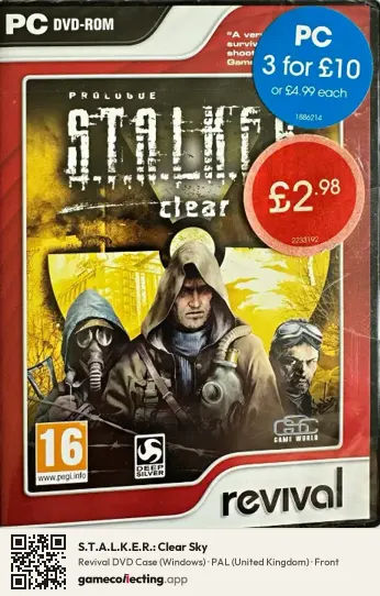 S.T.A.L.K.E.R.: Clear Sky Computer, United Kingdom box front