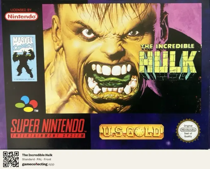 The Incredible Hulk Super Nintendo Entertainment System, PAL box front