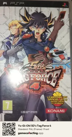 Yu-Gi-Oh! 5D's Tag Force 4 PlayStation Portable, France box front