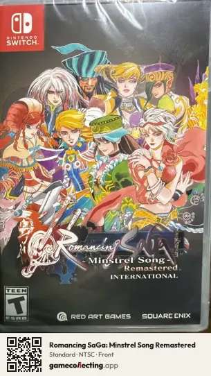 Romancing SaGa: Minstrel Song Remastered Nintendo Switch, NTSC box front