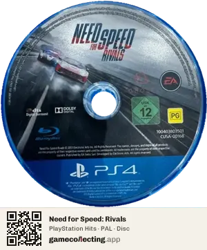 Need for Speed: Rivals PlayStation 4, PAL disc