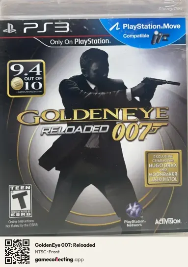 GoldenEye 007: Reloaded PlayStation 3, NTSC box front