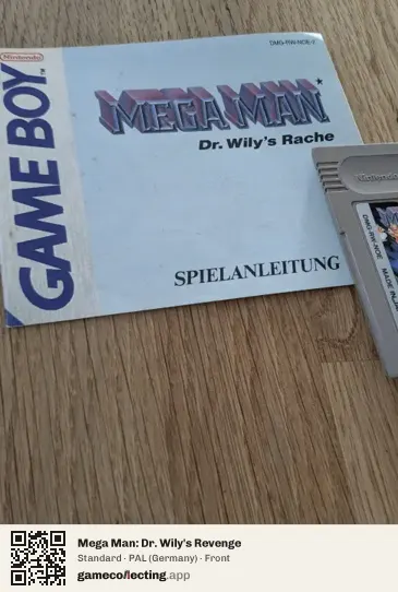 Mega Man: Dr. Wily's Revenge Game Boy, Germany box front