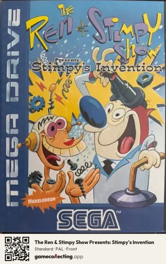 The Ren & Stimpy Show Presents: Stimpy's Invention Sega Mega Drive / Genesis, PAL box front