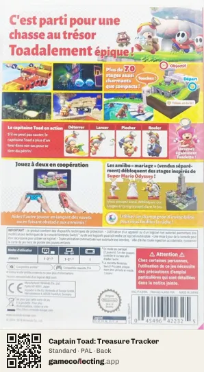 Captain Toad: Treasure Tracker Nintendo Switch, PAL box back