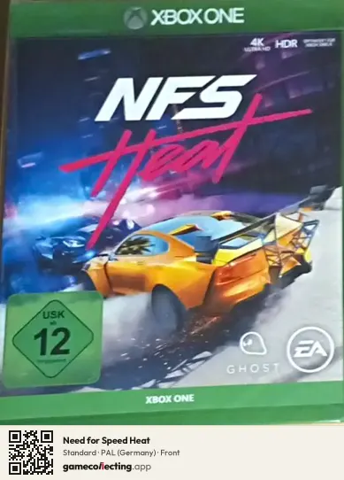 Need for Speed Heat Xbox One, Germany box front