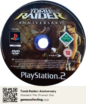 Tomb Raider: Anniversary PlayStation 2, PAL disc