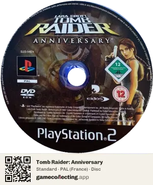 Tomb Raider: Anniversary PlayStation 2, PAL disc