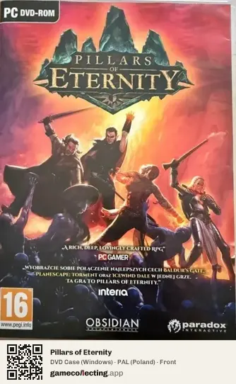 Pillars of Eternity Computer, Poland box front