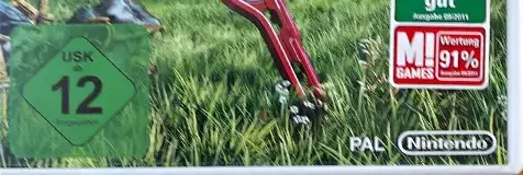 Xenoblade Chronicles, the USK square on its front